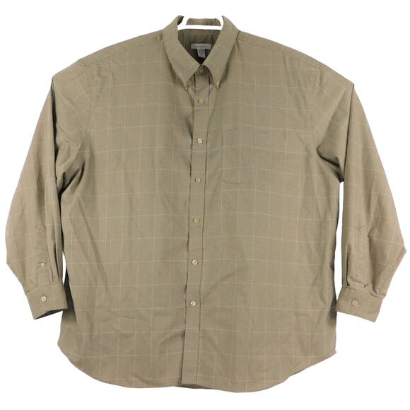 Van Heusen Cotton Long Sleeve Button Shirt Mens 18-18.5 XXL - Picture 1 of 4